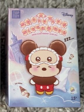 TOP TOY Disney Squinting Sleepwear Series Plush Keychain Blind Box